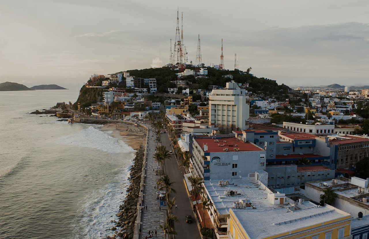 Mazatlán vista cerro de la nevería